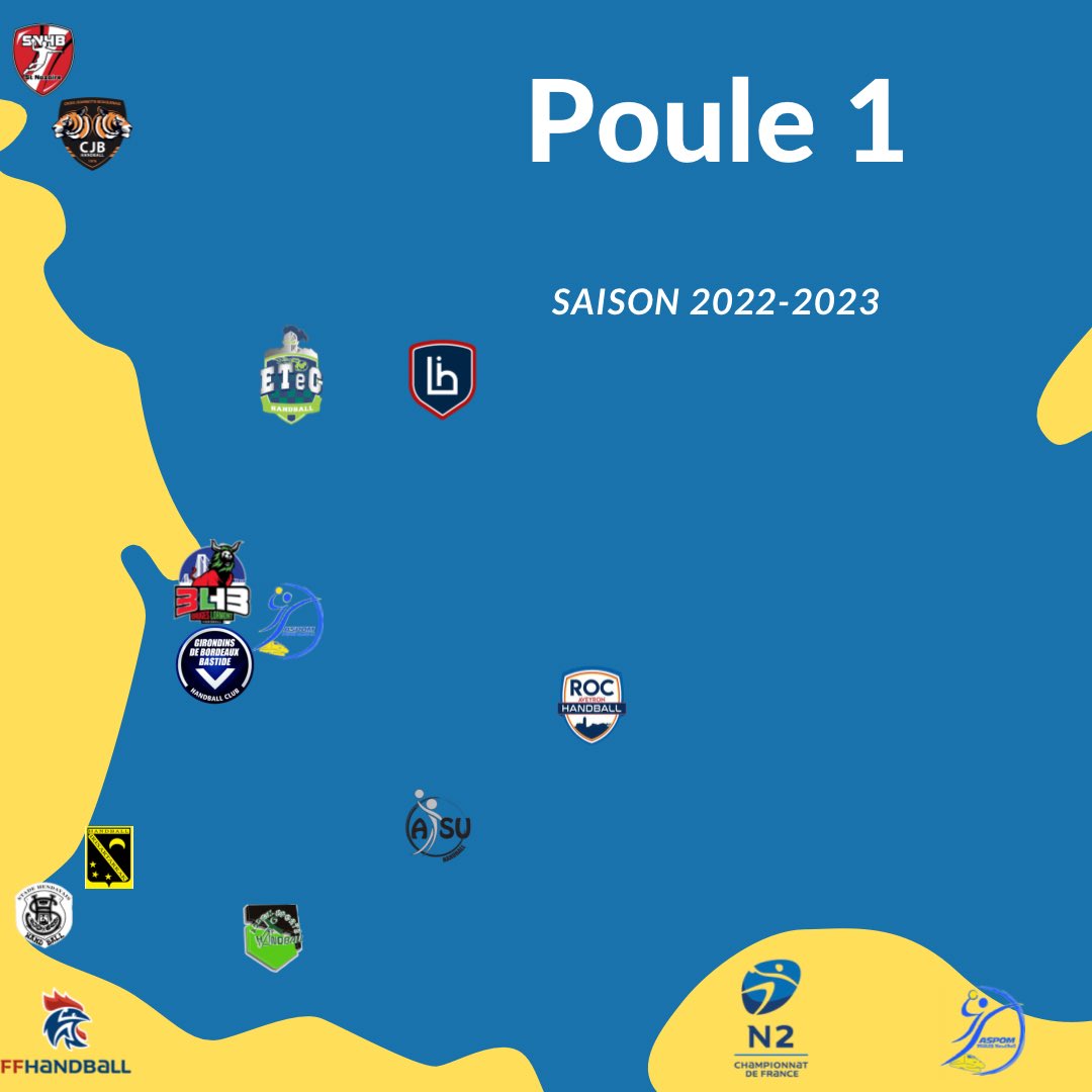 Poule N2 2022/2023
#n2 #handball 
<a href="/villedebegles/">Bègles, le village urbain</a> <a href="/ffhandball/">FFHandball</a>