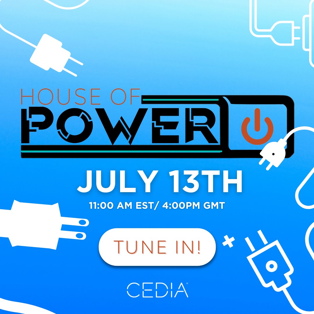 Join #CEDIA for the House of Power webinar about #energy creation and storage:

🗓️Wednesday, July 13
⏰11 a.m. EST
💻Register: bit.ly/3xXc1MQ

There will be an excellent panel of industry leaders ready to explore and answer questions!

#energytwitter #avtweeps #smarthome