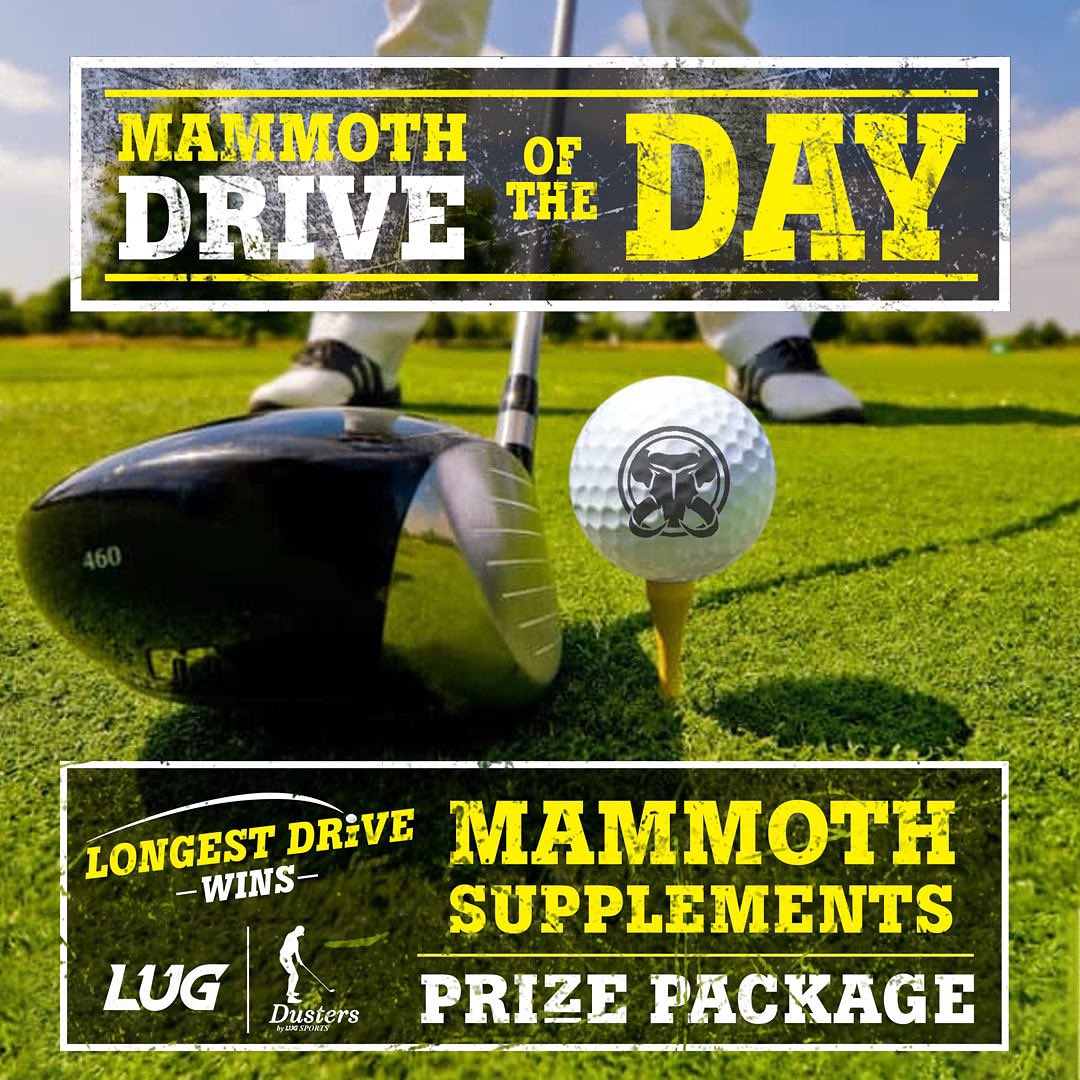 GetMammoth's tweet photo. Mammoth is proud to sponsor the “Mammoth drive of the day” at the upcoming Annual LUG Dusters Scramble Tournament🐘🏌️

Registration &amp; info at https://t.co/PLiH4Mk6E1

#LugSports #DriveOfTheDay #MammothSupplements #GetMammoth https://t.co/aheWw9g1jt