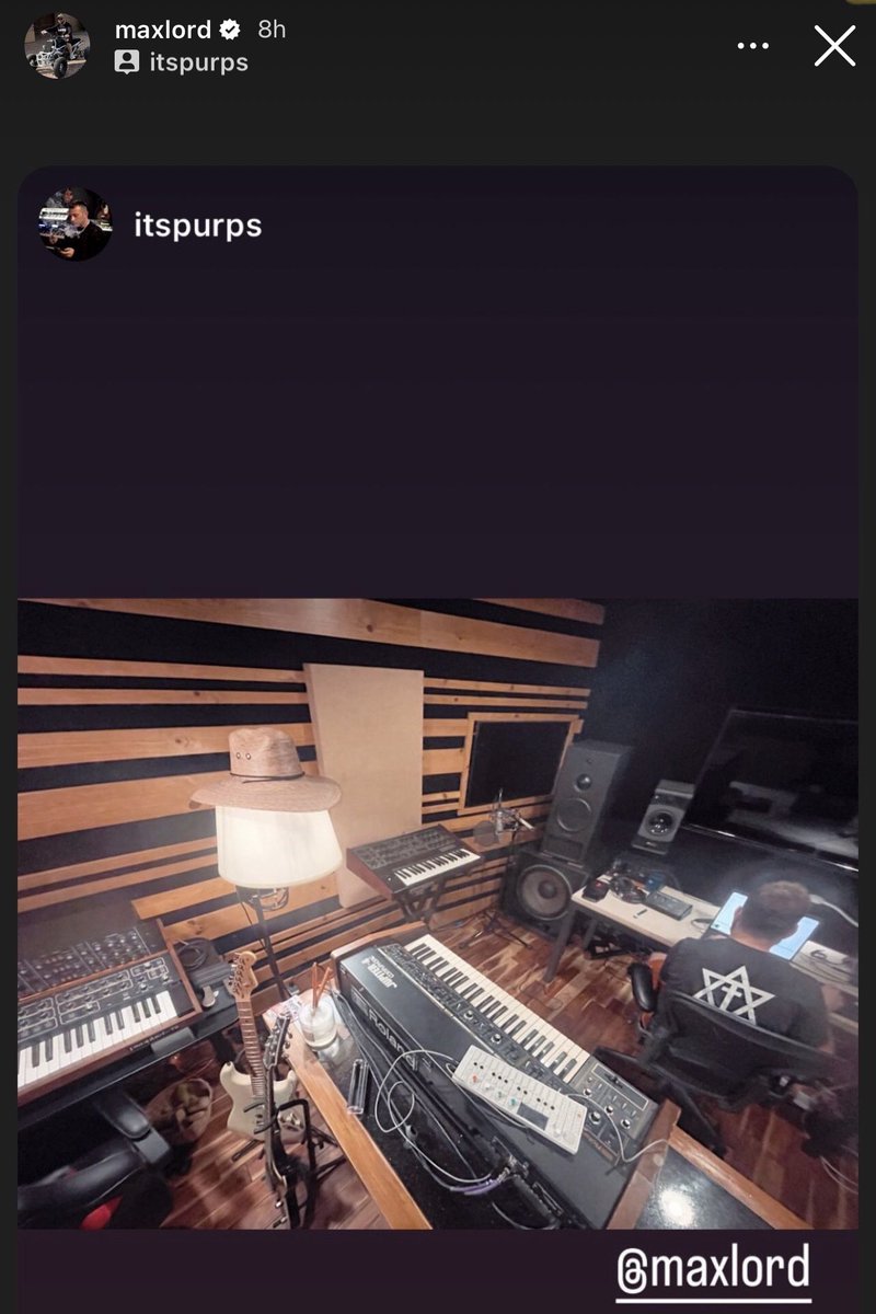 In the studio with <a href="/itpurps/">purps on the beat</a> . Yall want cavalier or bel air? Or both?