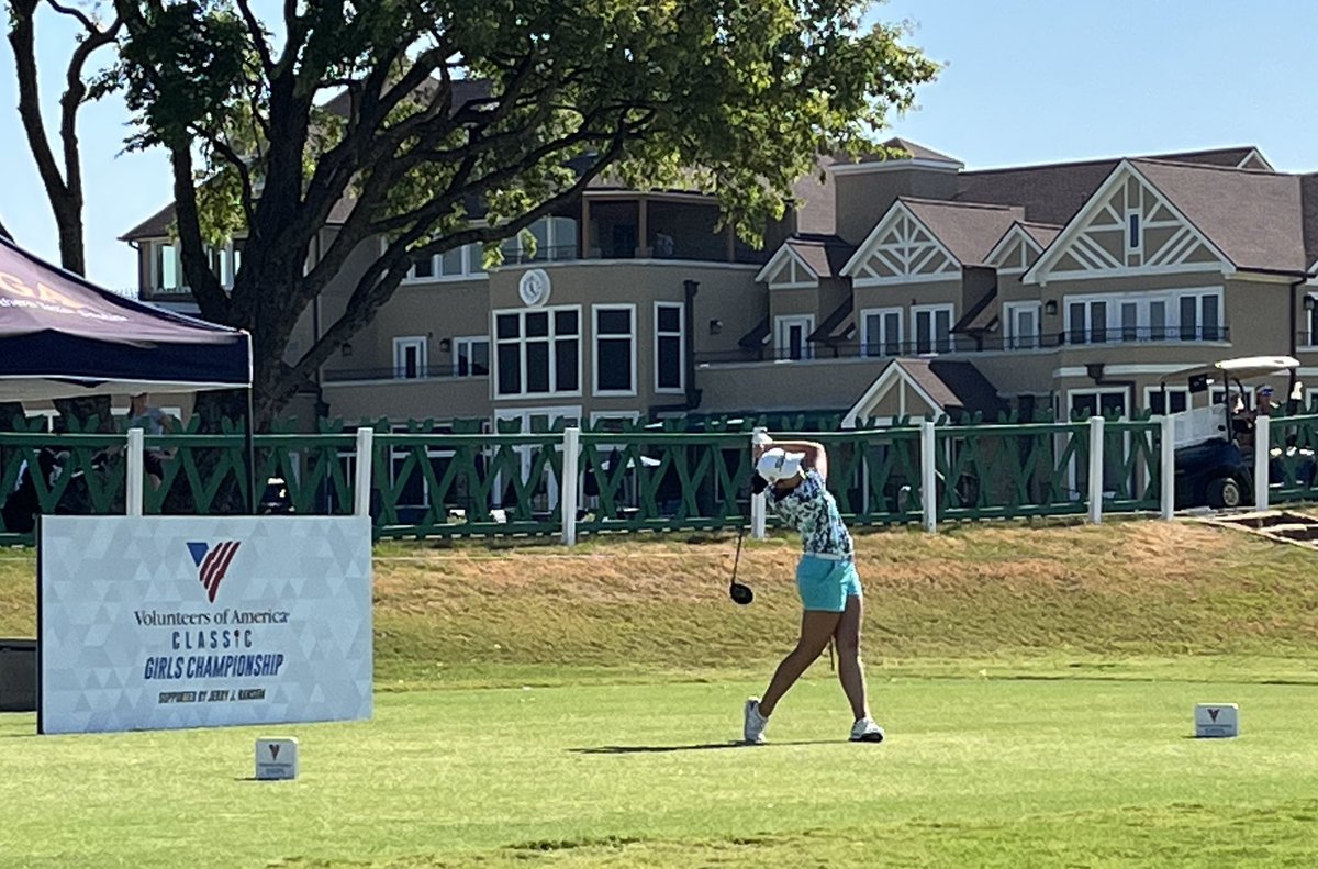 Round 1 complete ✅ 
Volunteers of America Classic Girls Championship #VOAGirlsChamp #golf #Texas