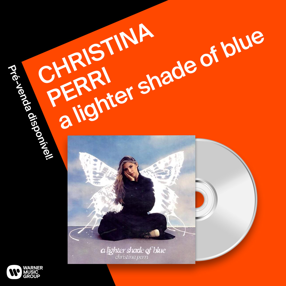 WarnerMusicBR's tweet photo. A diva, @christinaperri, inicia a nova fase de sua carreira com seu novo álbum “lighter shade of blue”. 💙 O projeto foi inteiramente produzido por mulheres e veio contar histórias das maiores dores e alegrias da cantora. Garanta o seu CD na pré-venda! https://t.co/6pd3Cb1TQJ https://t.co/kTr5mZ2tty