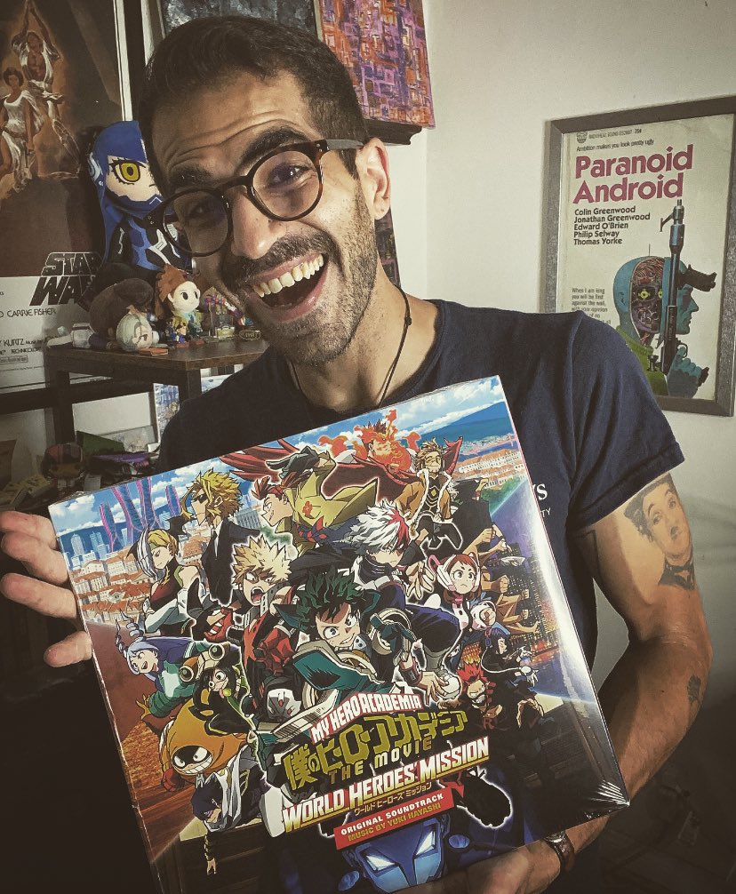 ✨GIVEAWAY✨

I’ll be sending out this gorgeous copy of the World Heroes’ Mission soundtrack on vinyl to the winner &amp; I’ll be signing it as well!

☑️ Rules:

1. Follow 

2. Like &amp; RT

3. Comment with the MHA character you connect most with &amp; why.

Good luck!✌🏽#MyHeroAcademia