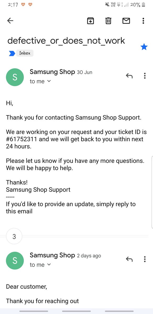 LotusOfGod's tweet image. It's been 2 weeks now and no resolution has been provided yet, just fake and lame excuses on the name of customer support. I call daily and your CCE gives same response that they will revert in 24 to 48 hrs.
#worst_customer_support 
 @SamsungIndia @Samsung @SamsungMobile