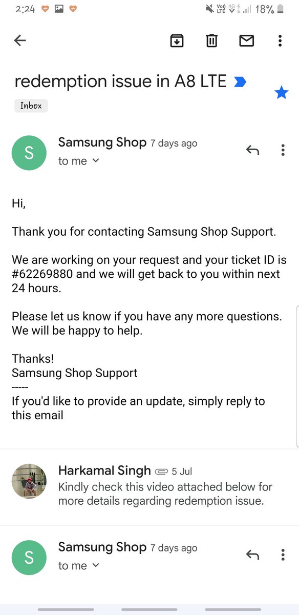 LotusOfGod's tweet image. It's been 2 weeks now and no resolution has been provided yet, just fake and lame excuses on the name of customer support. I call daily and your CCE gives same response that they will revert in 24 to 48 hrs.
#worst_customer_support 
 @SamsungIndia @Samsung @SamsungMobile