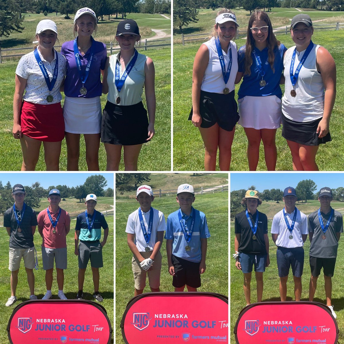 Our day wrapped up at Lake Maloney and we crowned today’s 18-hole top finishers and champs! 👏 

Results 📲 bit.ly/3yVVBG9

@FarmersMutualNE