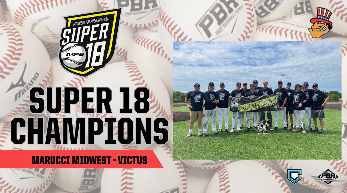 🏆 SUPER 18 CHAMPIONS 🏆

Congratulations to Marucci Midwest - Victus on winning the 2022 MPB Super 18! Keep up the great summer guys!

#WhyPlayAnywhereElse