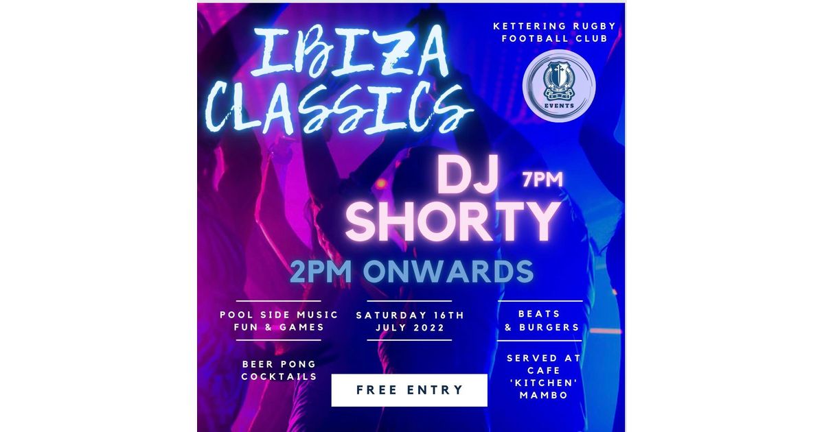 KRFC Events Presents - ɪ ʙ ɪ ᴢ ᴀ • ᴄ ʟ ᴜ ʙ • ᴄ ʟ ᴀ ꜱ ꜱ ɪ ᴄ ꜱ ?
ketteringrugby.com/news/krfc-even…