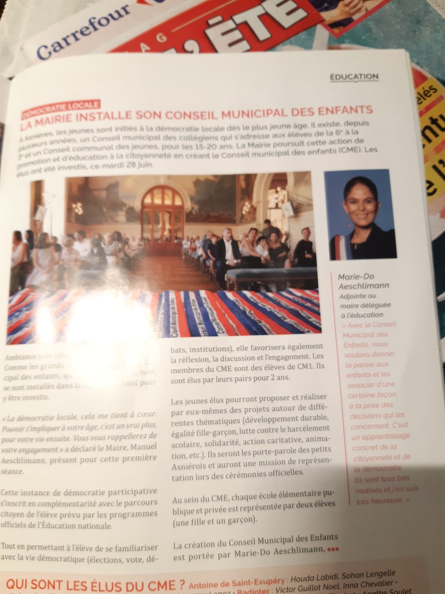 SandrinAsnieres's tweet photo. "Par respect de la démocratie" notre tribune à la page 52 du magazine MUNICIPAL est tronquée alors qu'1 groupe n'a pas envoyé de tribune et qu'au moins 3 cm de blanc étaient disponibles.
Dit-on aux jeunes et enfants conseillers municipaux que c'est le sort qui leur sera réservé? https://t.co/k6js69uYcp