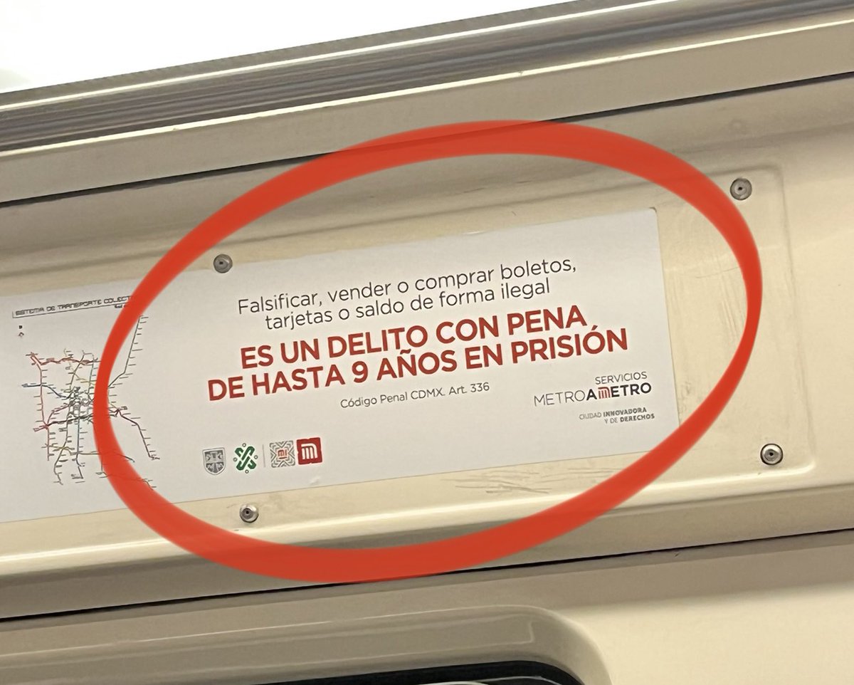 Imagínense que te dan 9 años de prisión por falsificar, vender o comprar boletos, tarjetas o saldo de forma ilegal del metro. Lo mismo que le dieron a Javier Duarte por todo lo que hizo. 

Un ejemplo más de que la cárcel es para quien no puede comprar la justicia.