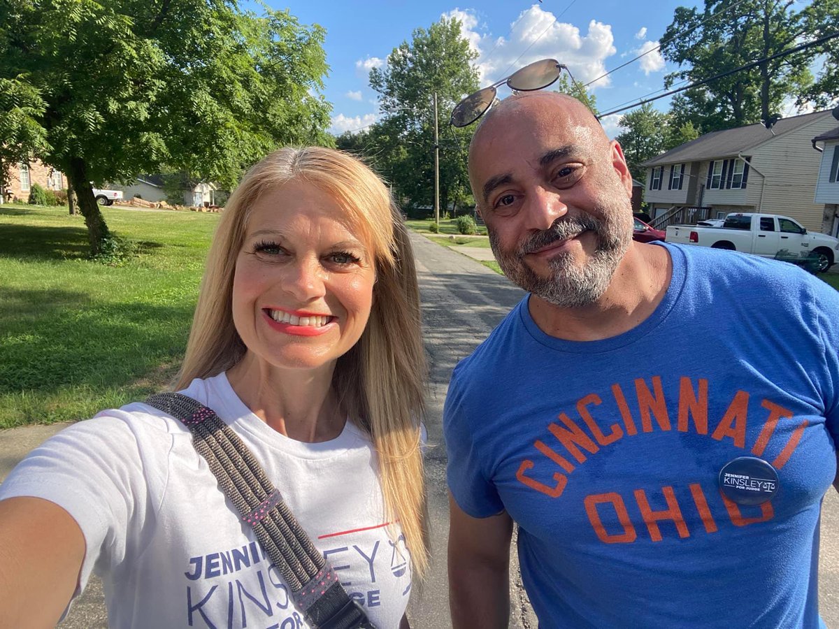 Team work makes the dream work! 💪 We knocked doors and talked to voters about the importance of judicial elections in the beautiful and vibrant Blue Ash community today. #ourjudgesmatter