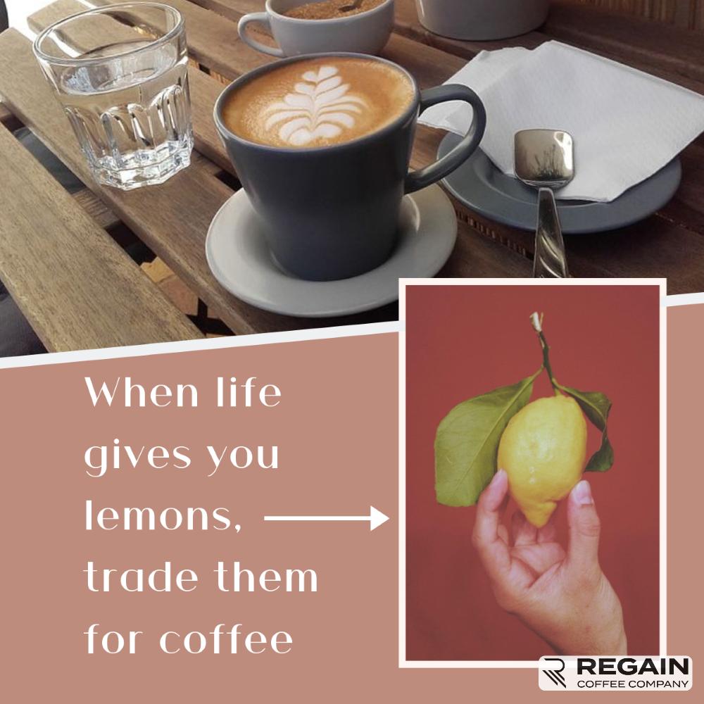 RegainCoffee's tweet photo. Don't let life get you down… Coffee makes everything better! #coffeelover #coffeemakesverythingbetter https://t.co/puQHh0ifxP