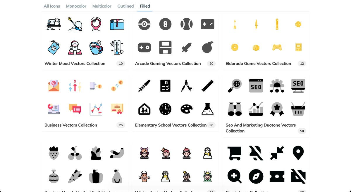 #SVG #icons #Webdesign #webdev
¿Necesitáis iconos para vuestros proyectos?

En SVG repo tenéis más de 300.000 iconos, organizados en colecciones de diferentes estilos que podéis descargar con un sólo click 👇

buff.ly/2MSUVfD