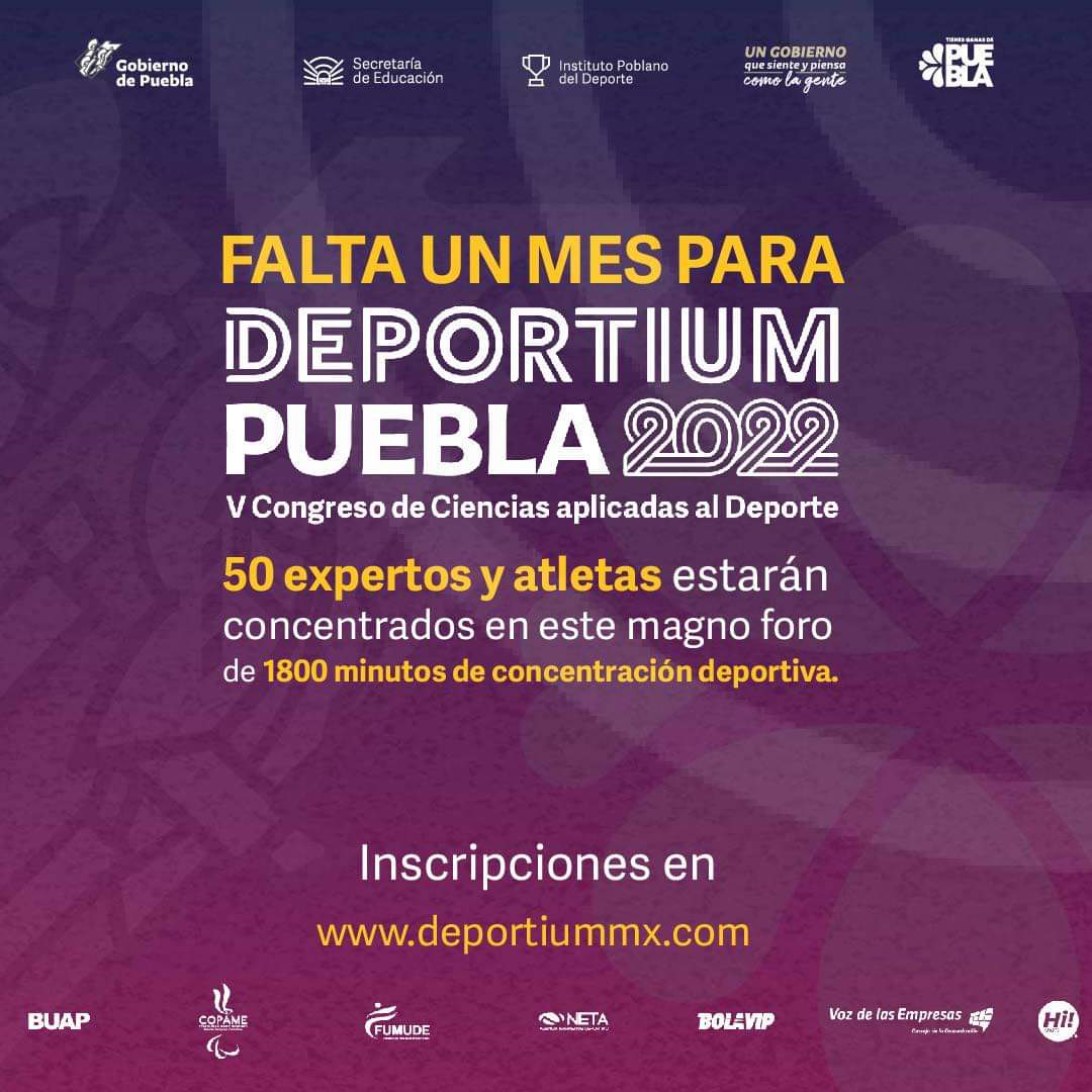 LefAnalaura's tweet photo. V Congreso DEPORTIUM PUEBLA 2022, 11, 12 y 13 de AGOSTO. 
#deportiumpuebla2022 
#laneta https://t.co/1dCKUMoWsa