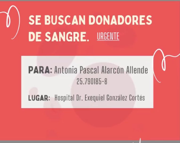 carrasco_taniaa's tweet image. SE NECESITA DIFUNDIR URGENTE!
Es para una pequeña que fue diagnosticada con leucemia y va en prekinder 😔
