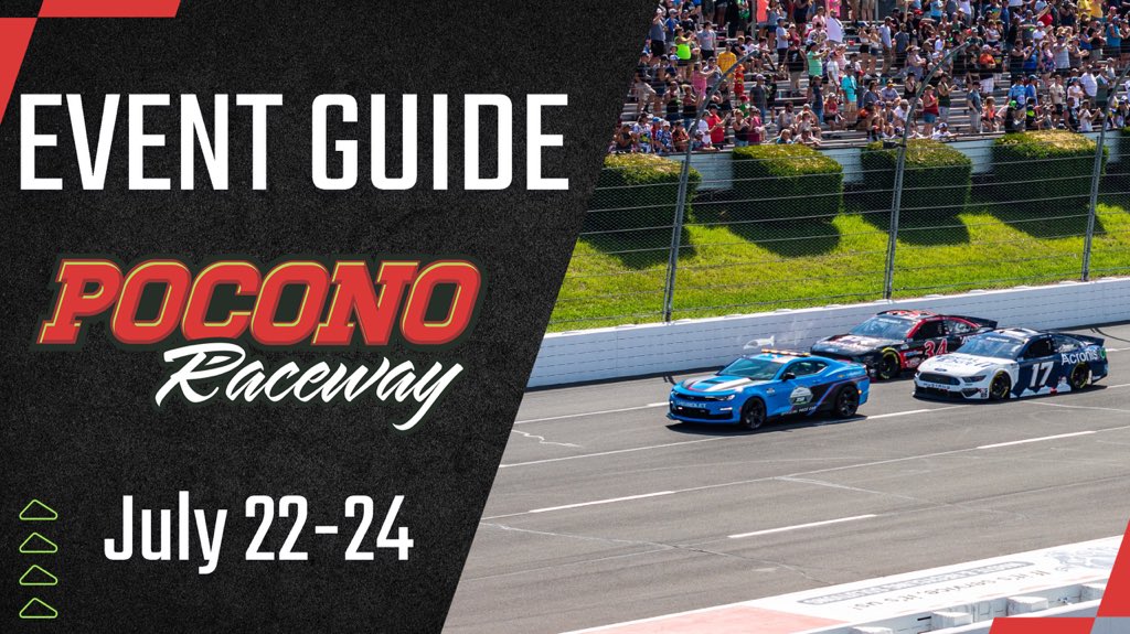 PoconoRaceway's tweet photo. Race fans, we're less than two weeks away!

Be sure to check out our Event Guide for all the important information you will need when attending race week! 

More Info: https://t.co/NsIWtBhMX5 https://t.co/tbQu2CVtyk