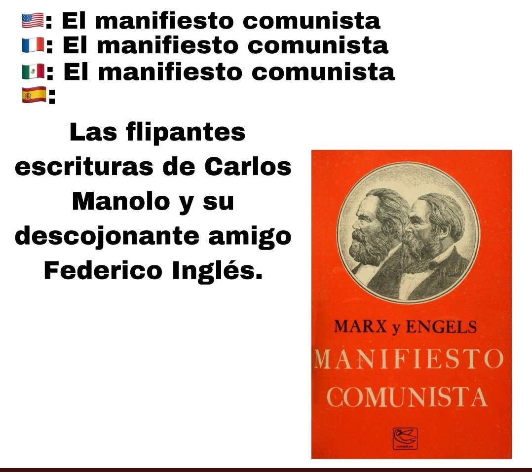 «El manifiesto comunista».