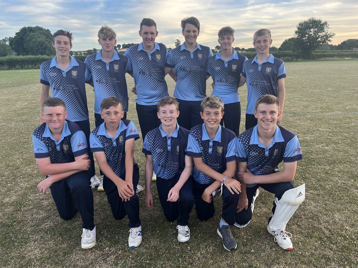 KostrejovaP's tweet photo. Dramatic game to the last ball &amp; win for @TSA_CC U16’s in their inaugural game of Somerset Smash 100  @SomCricketFDN https://t.co/D25BzAcNOB