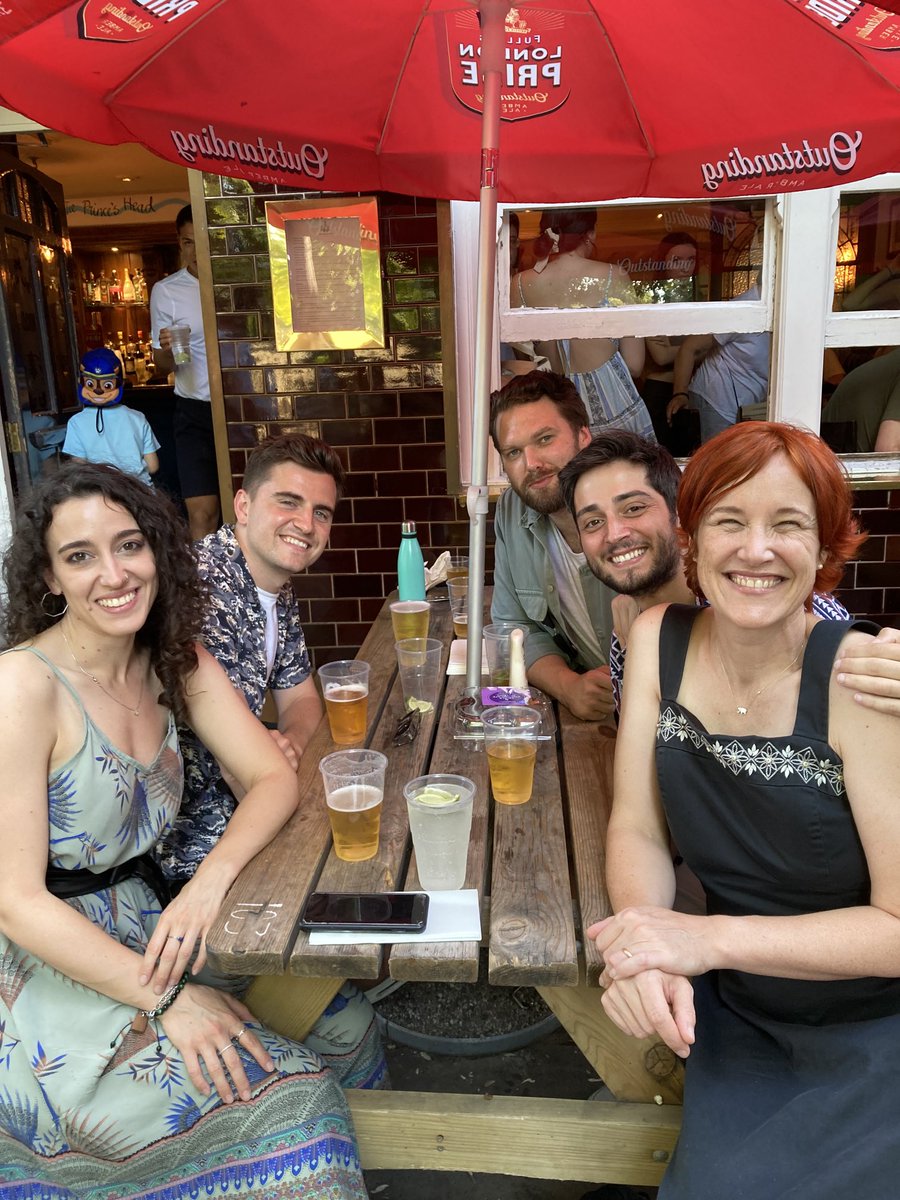 When actors  ⁦⁦<a href="/_BillyHarris/">Billy Harris</a>⁩ and ⁦⁦<a href="/cristofernandez/">Cristo Fernández</a>⁩ from a favourite show <a href="/TedLasso/">Ted Lasso</a> gather with actors <a href="/silviamana221/">Silvia Manazzone</a>⁩, ⁦<a href="/steven_calvert/">Steven Calvert</a>, ⁦<a href="/FredGDiRosa/">Fred Di Rosa</a> an⁩d @OllyRoy14⁩ from a favourite class <a href="/The_GSA/">GSA</a>, they form a Venn diagram of 💯 awesome.