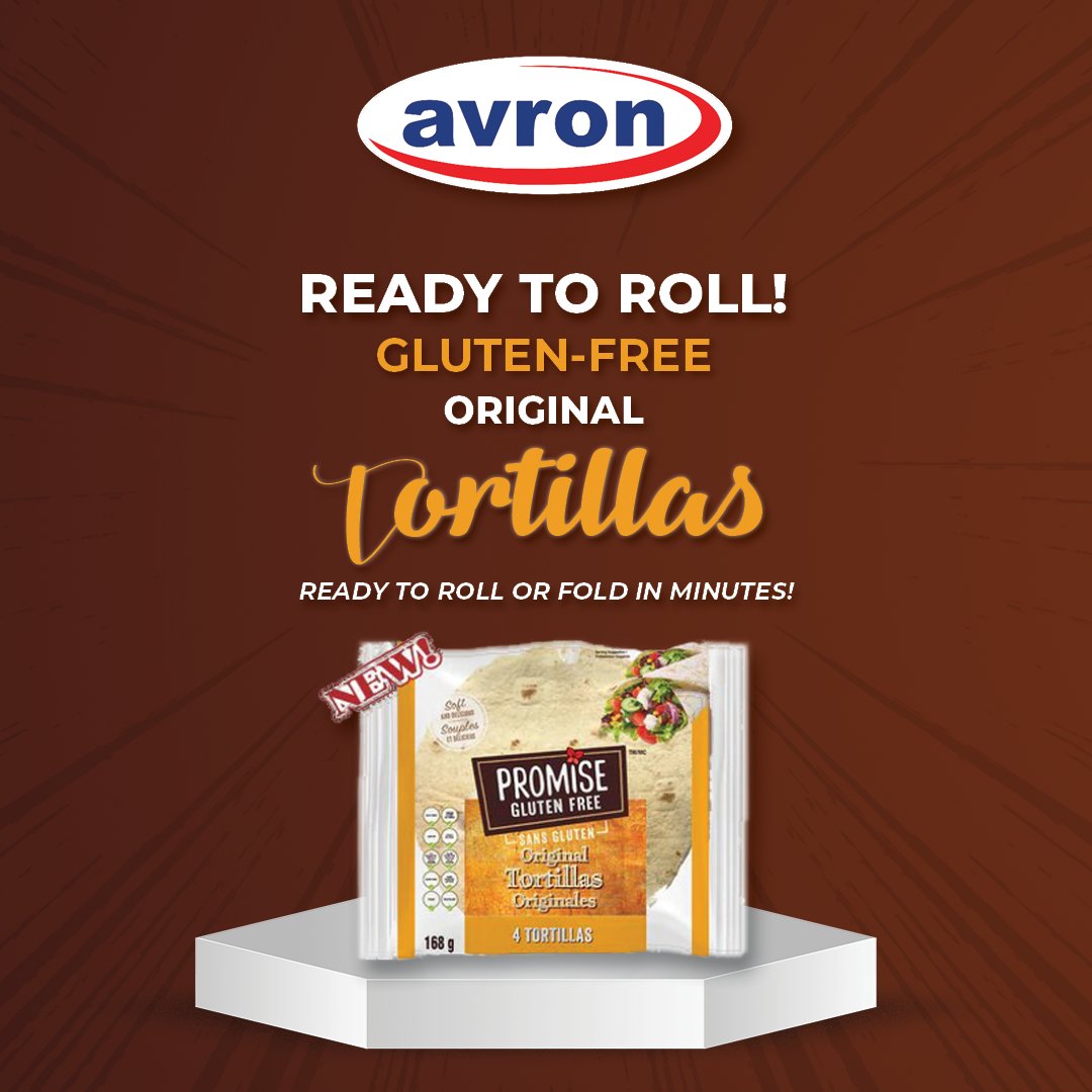AvronCanada's tweet photo. Our gluten-free tortillas are healthy and deliciously soft! Shop now at https://t.co/4cM9YUuegK and check out our healthy Chicken Avocado wrap recipe featuring our glute-free tortillas. https://t.co/1tmrZq6tZ9
#Avronfoods #glutenfreefood #healthyrecipe https://t.co/egjJPcnrek