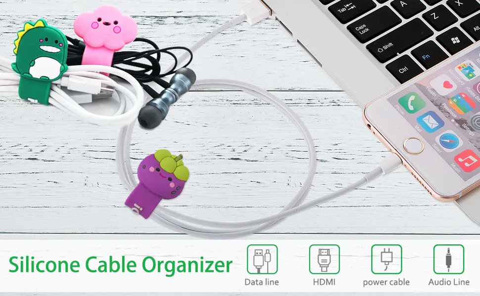 Tired of cluttered cords or kids ear buds getting caught on things and getting destroyed! Here's a great solution- Cable Organizers! Cute pack of 10 so everyone in the family can use them! Check it out here using our family's affiliate link---> buff.ly/3Rp6fMN