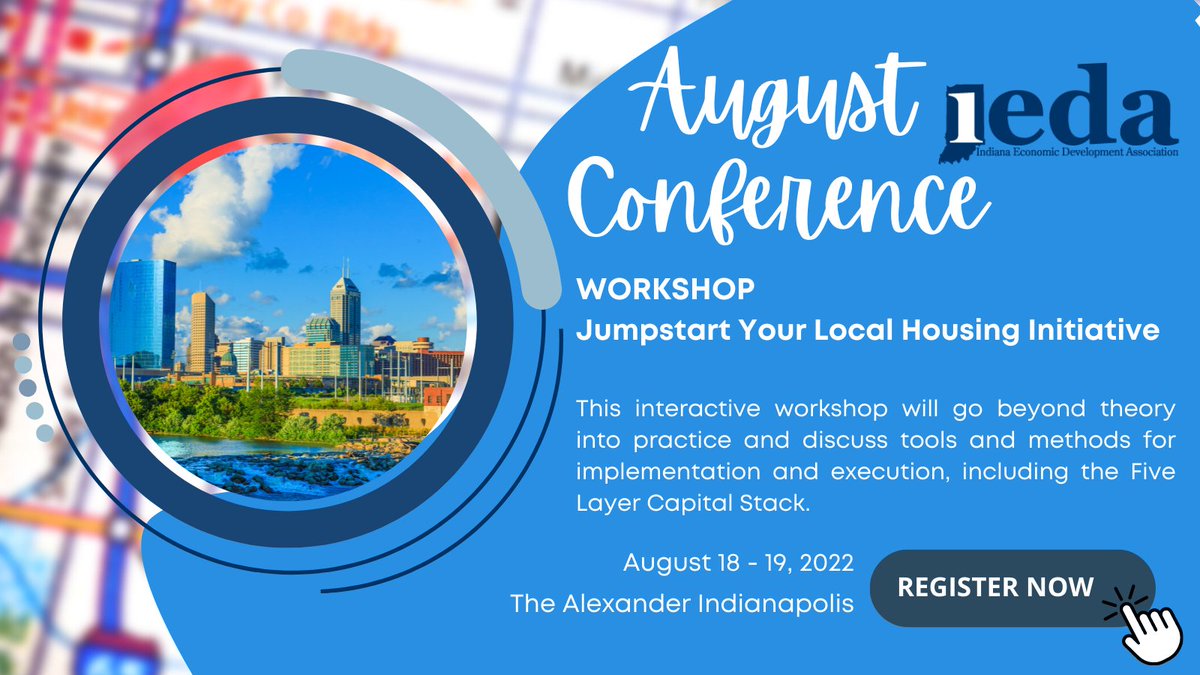 We've added a housing workshop to the August Conference. Sign up today! 
ieda.org/page-1734092