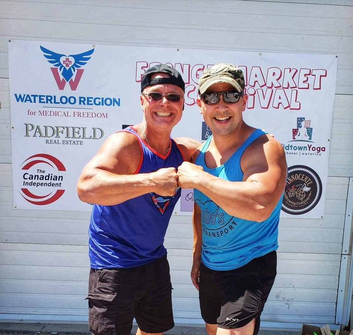 TimbosTransport's tweet photo. Great times this past weekend at the #FringeMarket in Waterloo. Proud to be a sponsor!
#flexforfreedom @Innocente_Brew
#WaterlooRegionforMedicalFreedpm #TimbosTransport https://t.co/SF6qgya95g