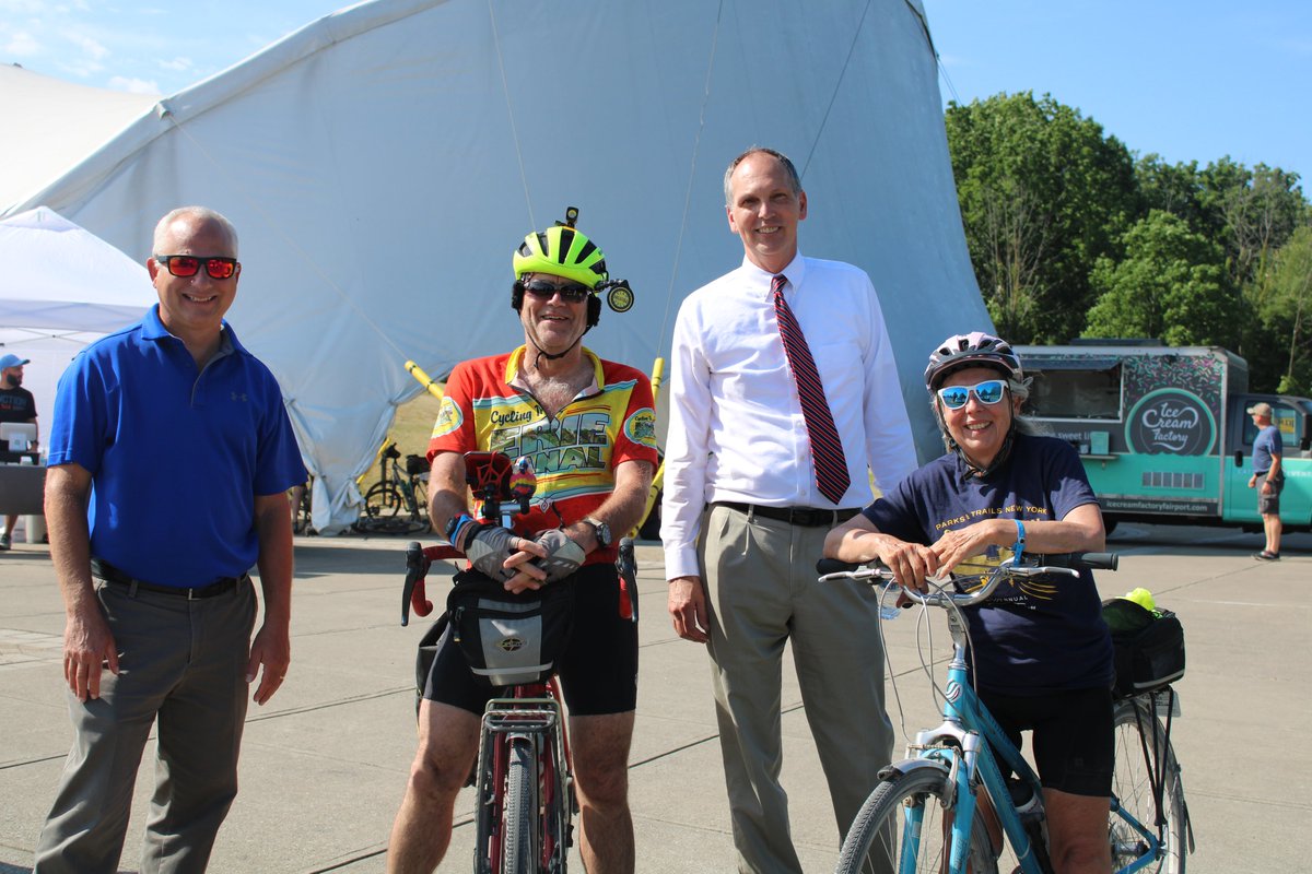 PerintonRec's tweet image. The Town welcomed 765 cyclists and crew to Center Park and the PCC Monday as the Cycle the Erie Canal event came to rest for the night. The cyclists had just completed the second leg of their 400-mile journey - 62 miles starting in Medina. Welcome &amp;amp; have a good rest of your trip!