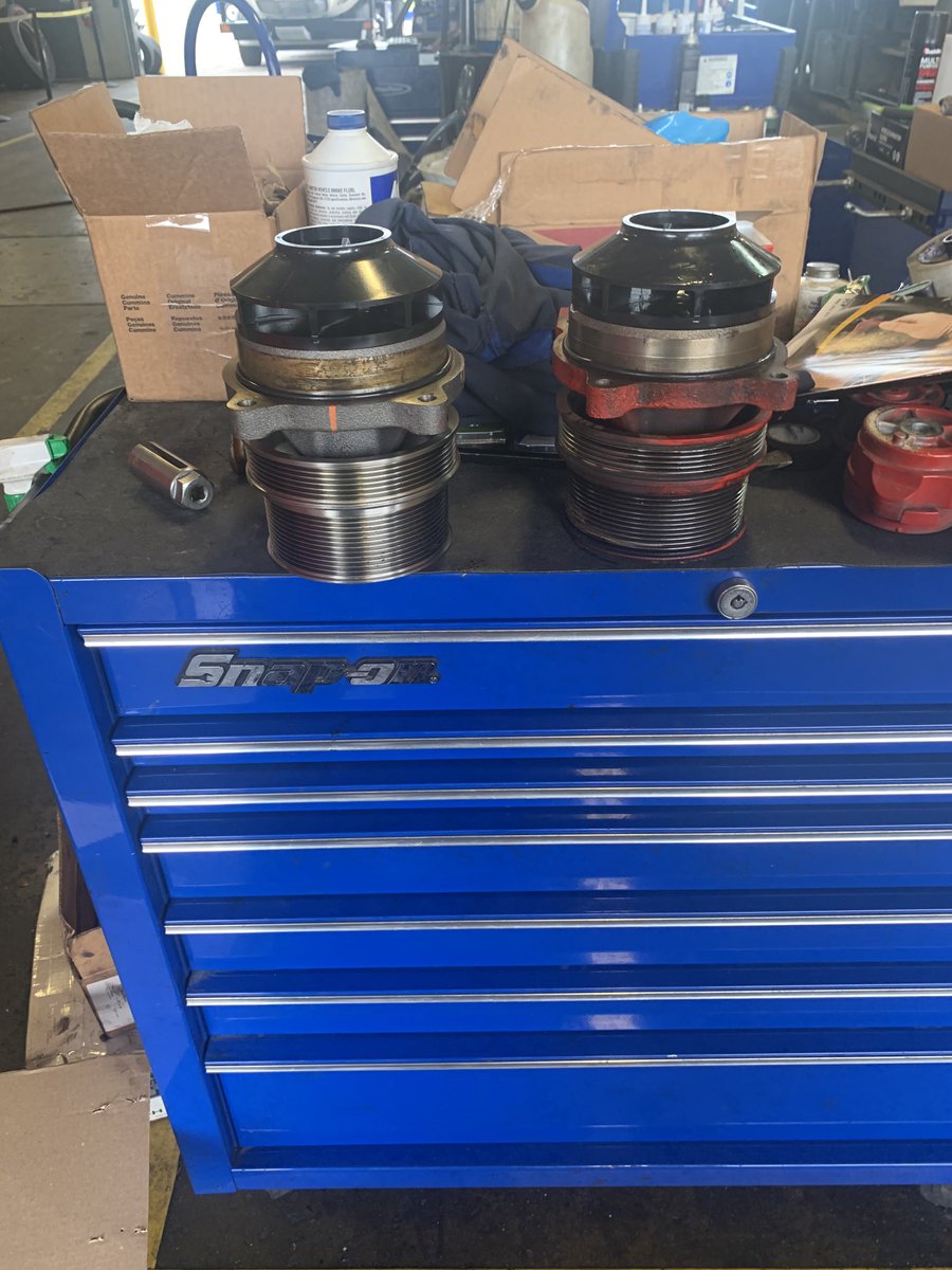Z06RUFF's tweet photo. IX15 Cummins water pump replacement https://t.co/xz3ziVofbc