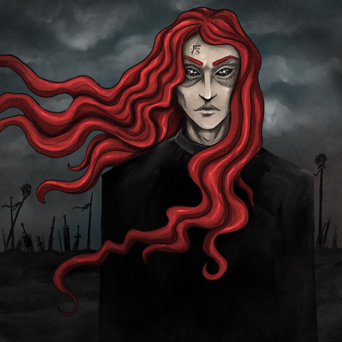 "When he opened the second seal, I heard the second living creature say, “Come!” And out came another horse, bright red. Its rider was permitted to take peace from the earth, so that people should slay one another, and he was given a great sword."
opensea.io/assets/matic/0… #nftart