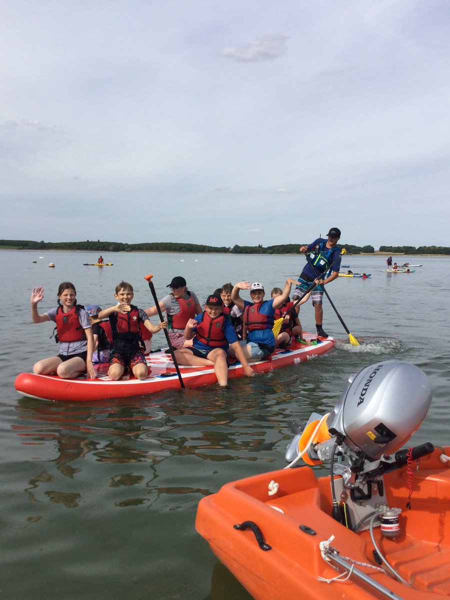 Year 6 residential - standup paddle boarding! @ElliotFndtn