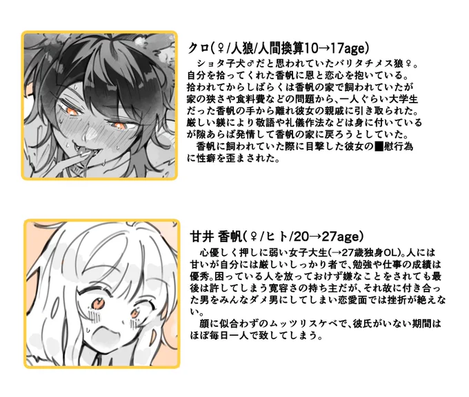 おまけと設定です☺️ 