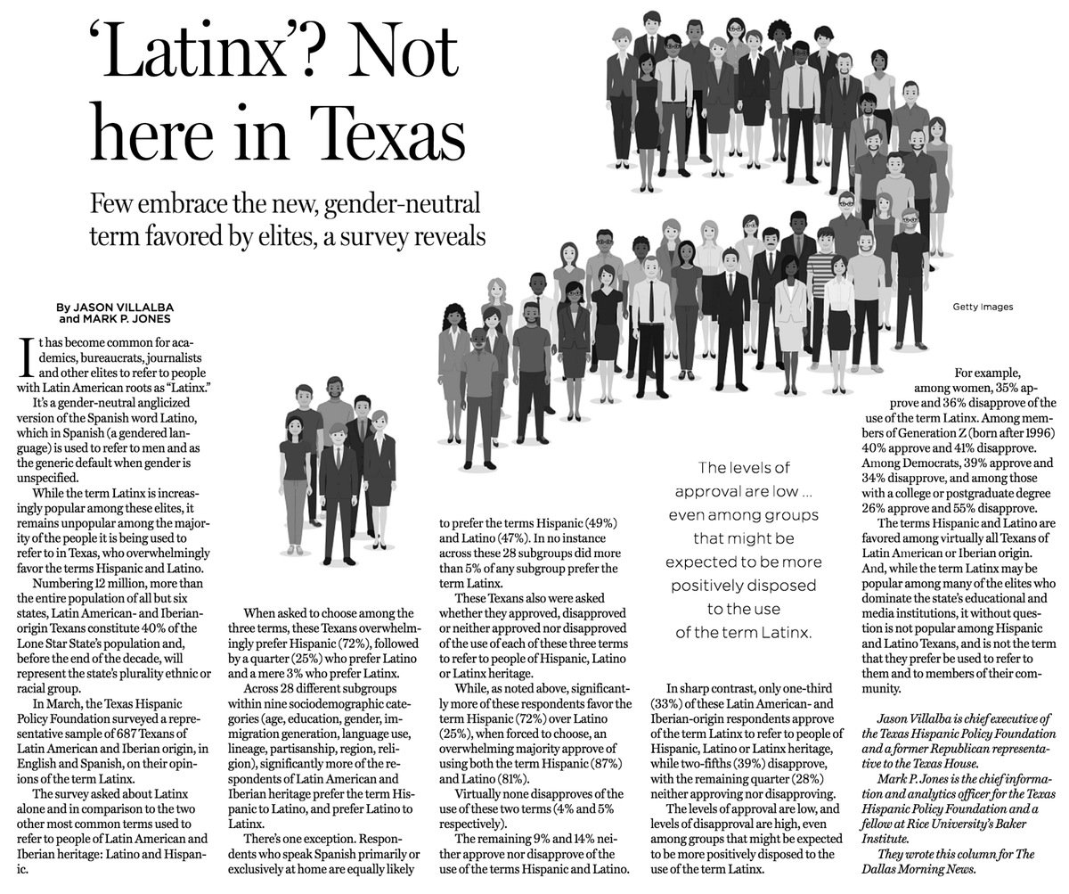 <a href="/TorunnSinclair/">Torunn Sinclair</a> <a href="/longhornderek/">Derek Ryan</a> <a href="/politico/">POLITICO</a> For #TX specific data, see the <a href="/dallasnews/">Dallas Morning News</a> OpEd below based on survey work by the <a href="/TexHPF/">Texas Hispanic Policy Foundation</a>. #txlege