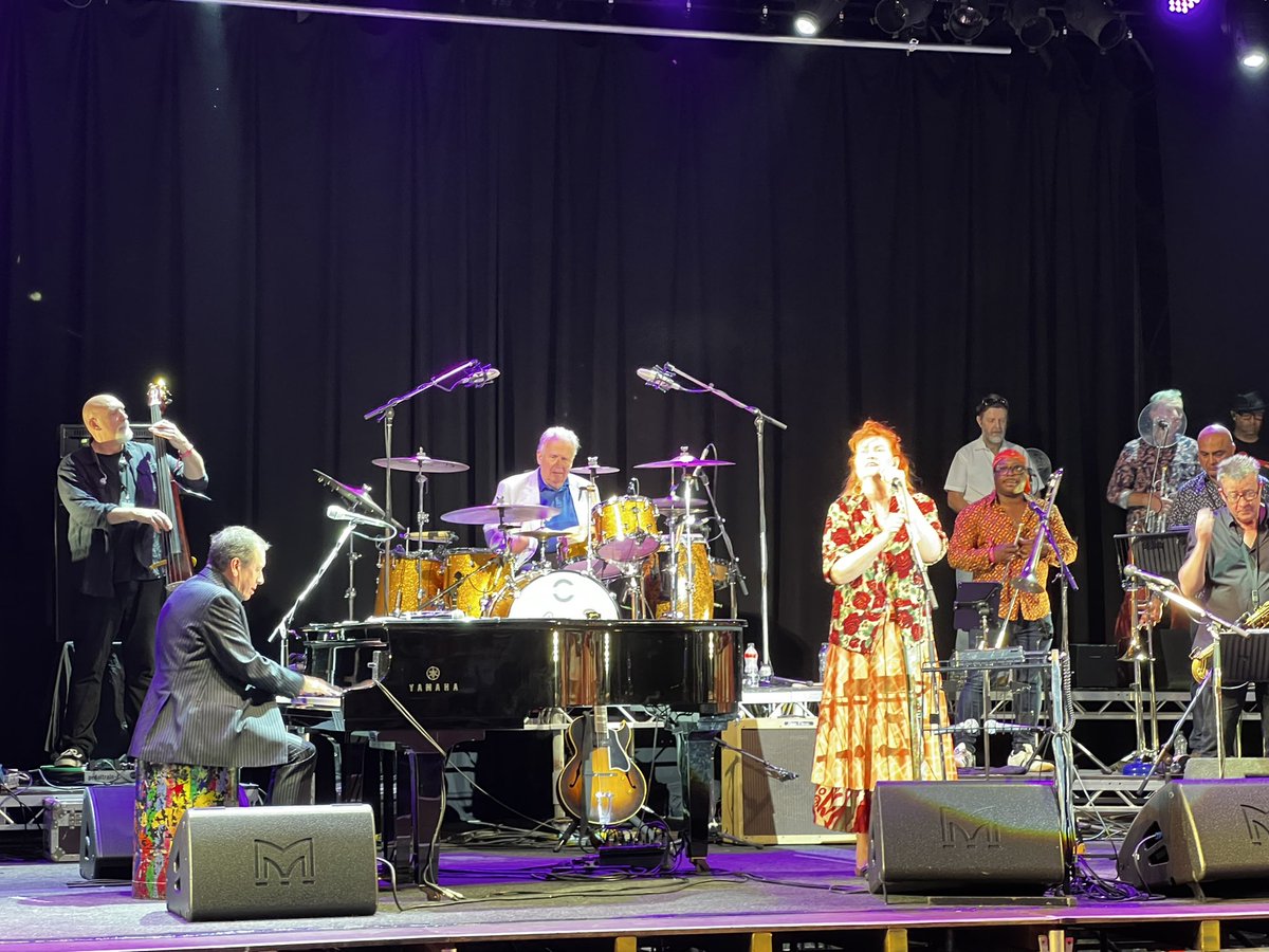 RAParris's tweet photo. Looking back from the crowd. What a show! @Cornbury . We’re still buzzing too @eddireader @joolsband https://t.co/rAwRSK8vk6