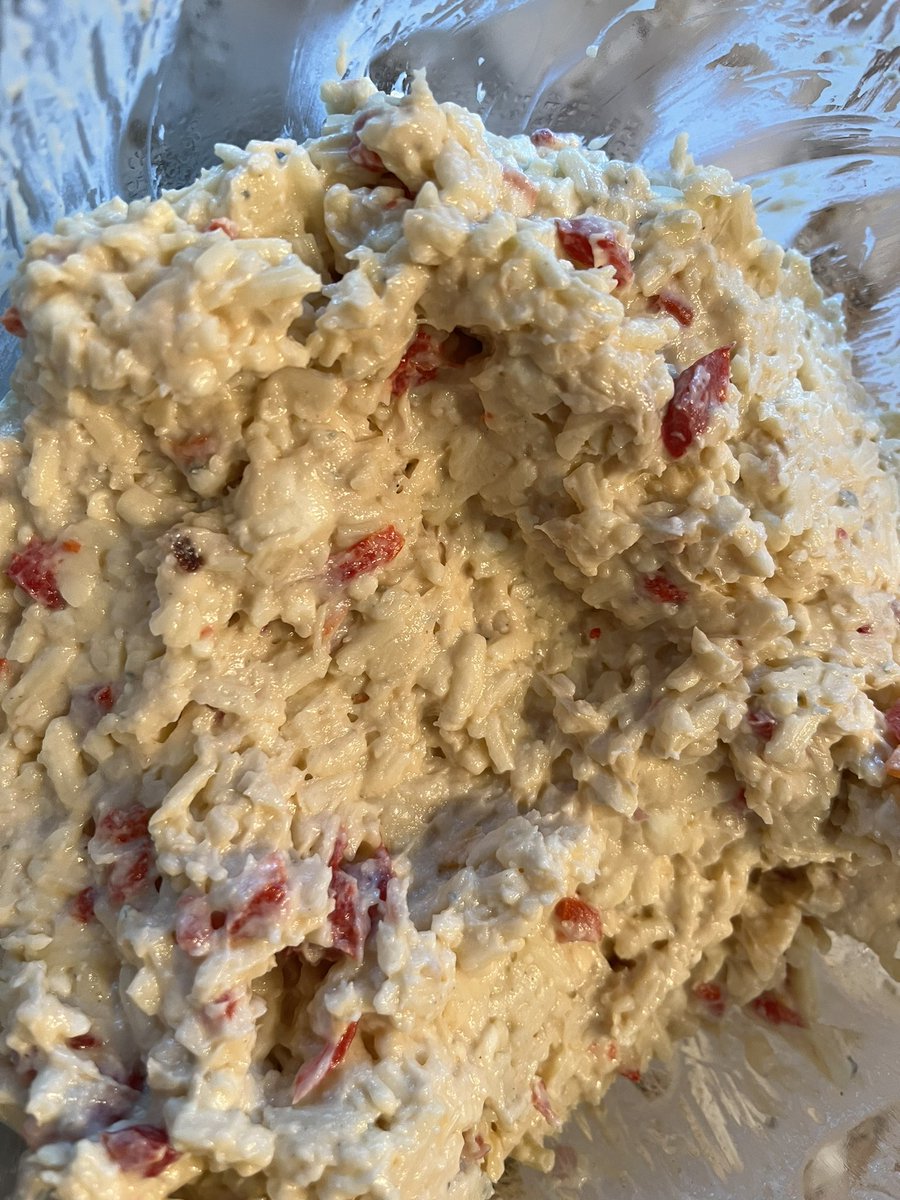 cb_deluca's tweet photo. Made @ChefOuita’s blue pimento cheese for the New York fam and they LOVED it. Happy to share a little piece of Kentucky up here. ☺️ https://t.co/J533Bd26fL