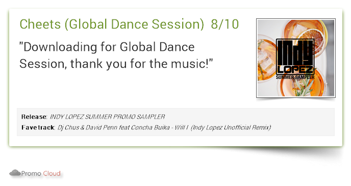 MusicZoneRec's tweet photo. Cheets #GlobalDanceSession supports: INDY LOPEZ SUMMER PROMO SAMPLER 8/10 @indylopez #newrelease https://t.co/LpKtfYPDKj  #housemusic #summer2022 #ibiza2022 https://t.co/vgvYlHJVKB