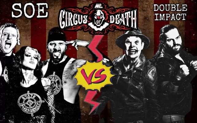 DoubleimpactTag's tweet photo. The sequel you could have a dozen times, and each time gets better and better. 
@Miles_Deville &amp; @SebWolfePRO 

@ThePitfallJones &amp; @Dynamic1RookK 

S.O.E vs Double Impact 2
This time at the Waldorf
Tickets on sale now, click the link and get yours now ! 

https://t.co/p7pOpub6yq https://t.co/amwfsd3SPz