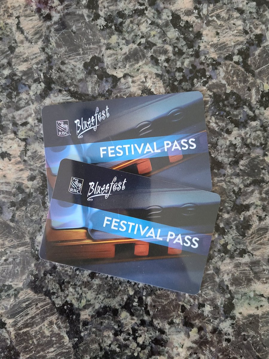 CONTEST TIME! I've got 2 day passes for Bluesfest this year.  They are good for any remaining night except for Friday,  the 15th. To get these:

1) like this post
2) follow me
3) retweet

Draw to be held at 1pm on Tuesday July 12. Entries by noon.  Enter on FB, IG or TW!