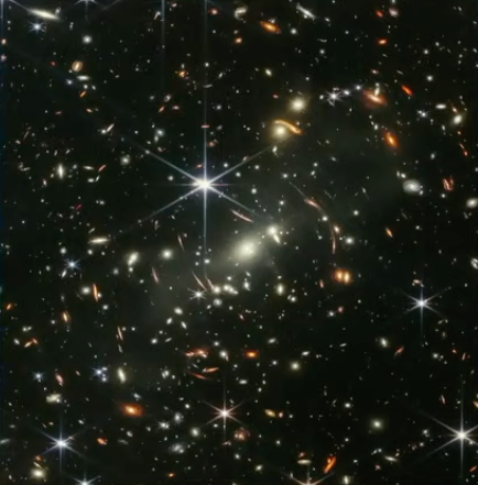 Bryson_M's tweet photo. SMACS 0723 through hubble and now #JWST https://t.co/VJ7YzFkmGB