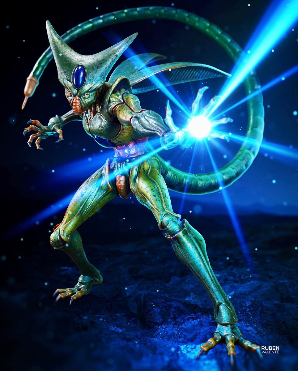 Imperfect Cell showing off his powers!!! - please share if you like it 🙏                                                      #DBZ #bdzart #DragonBall #DragonBallZ #cell #cellsaga