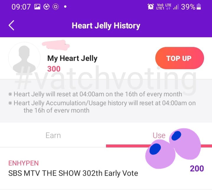 VATCHJellyheart's tweet photo. Goal wasn't reached but still here is the proof of 800❤️🍮 for #ENHYPEN 😊 Congratulations 🎉💐

#VATCHvotingproofs https://t.co/GixCj6MM1d