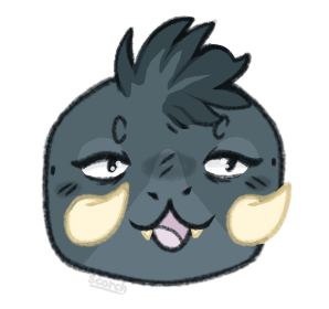 PapermintMilk's tweet image. Some art I did for my sis @space_rhinos of her oc momo