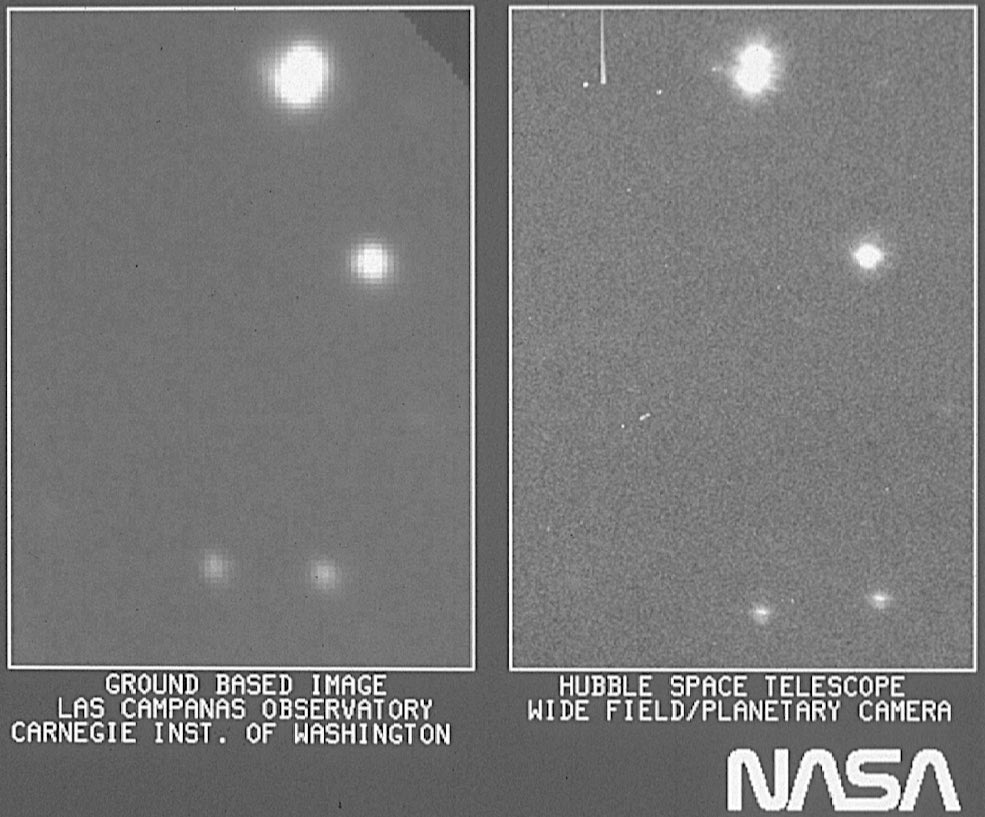 tarverking's tweet photo. @MKBHD Hubble telescopes first image for context…. https://t.co/Pwx1i1Efox