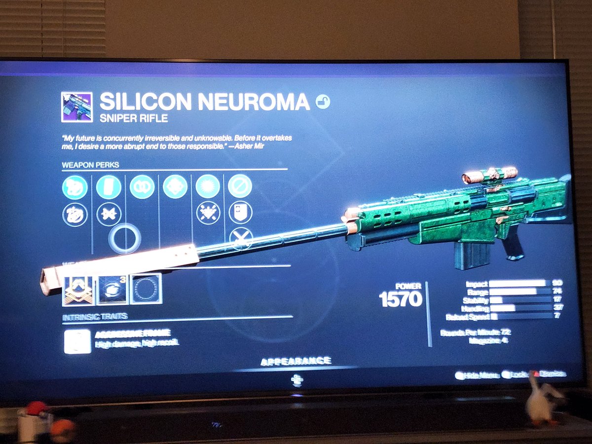 CrossZer03's tweet photo. @BungieHelp Bungie plz, I did the GM nightfall and got 2 REGULAR Silicon Neuromas. Yes im sure I did it on GM. Plz help https://t.co/k1pPx4MAwJ