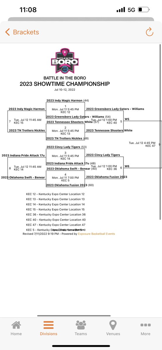 MathurinAgency's tweet photo. All teams advancing in bracket play at #BattleInTheBoro @Ohio_Basketball ⛹🏽‍♀️ https://t.co/8aYw2D8ZNx