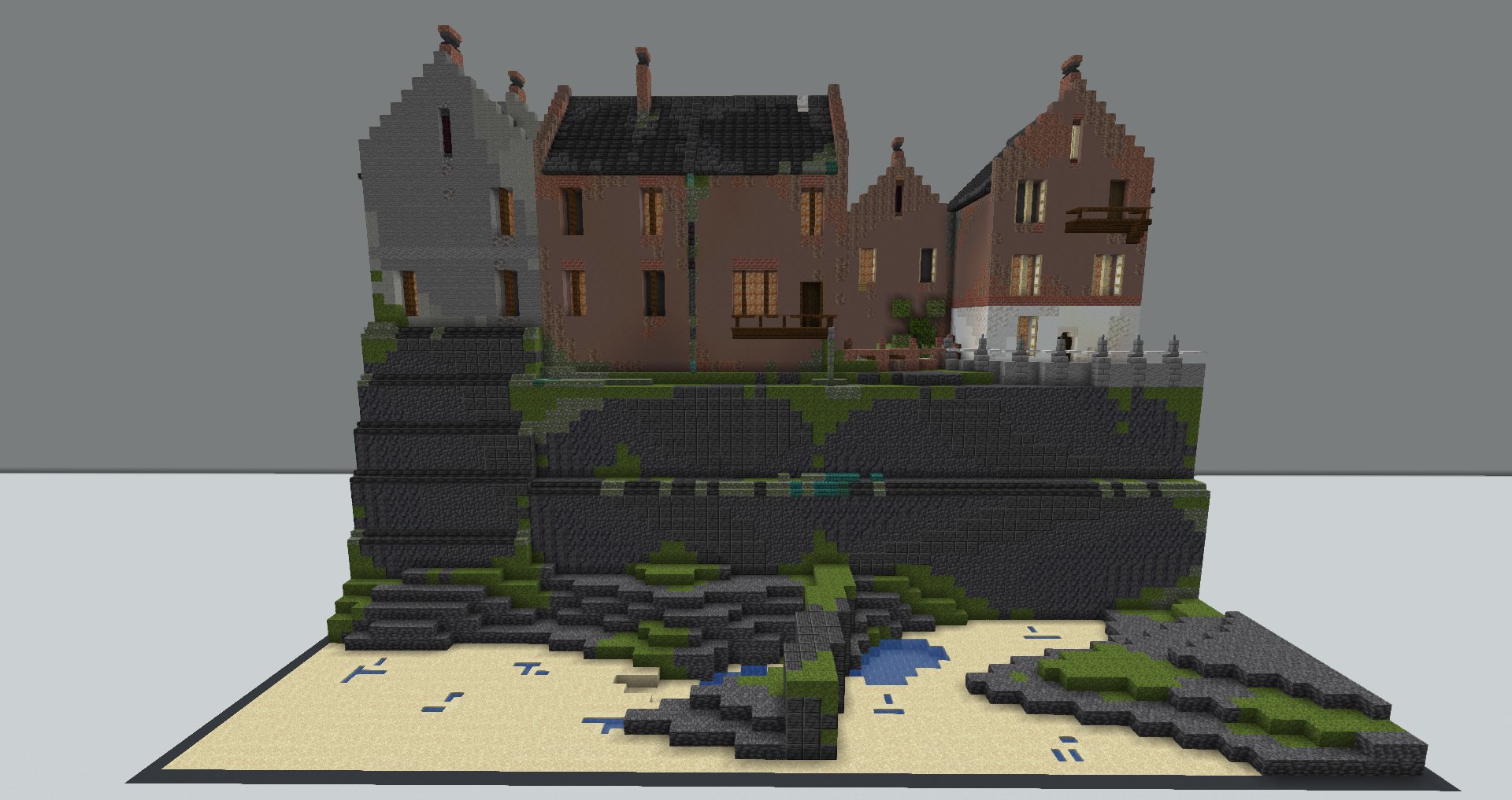 Place by the sea - Based off of some houses from Staithes, Yorkshire