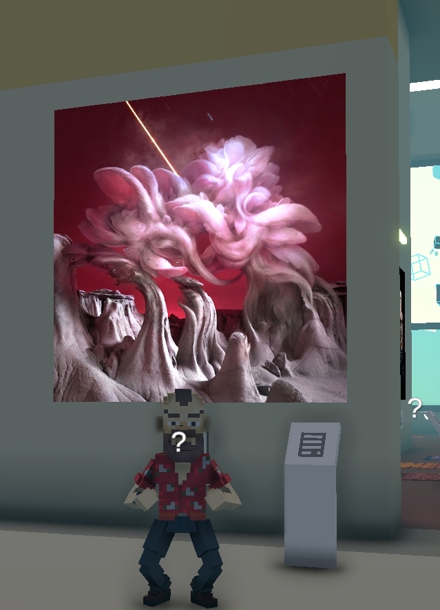 uioer2042's tweet photo. @TheSandboxGame @MOCDA_ I just participated in the #TheSandbox weekly contest for a chance to win 200 mSAND! Here is my favorite piece from the ‘Impossible Worlds’ exhibition, check out my screenshot below!
👇 https://t.co/Xw5EqLXrgW