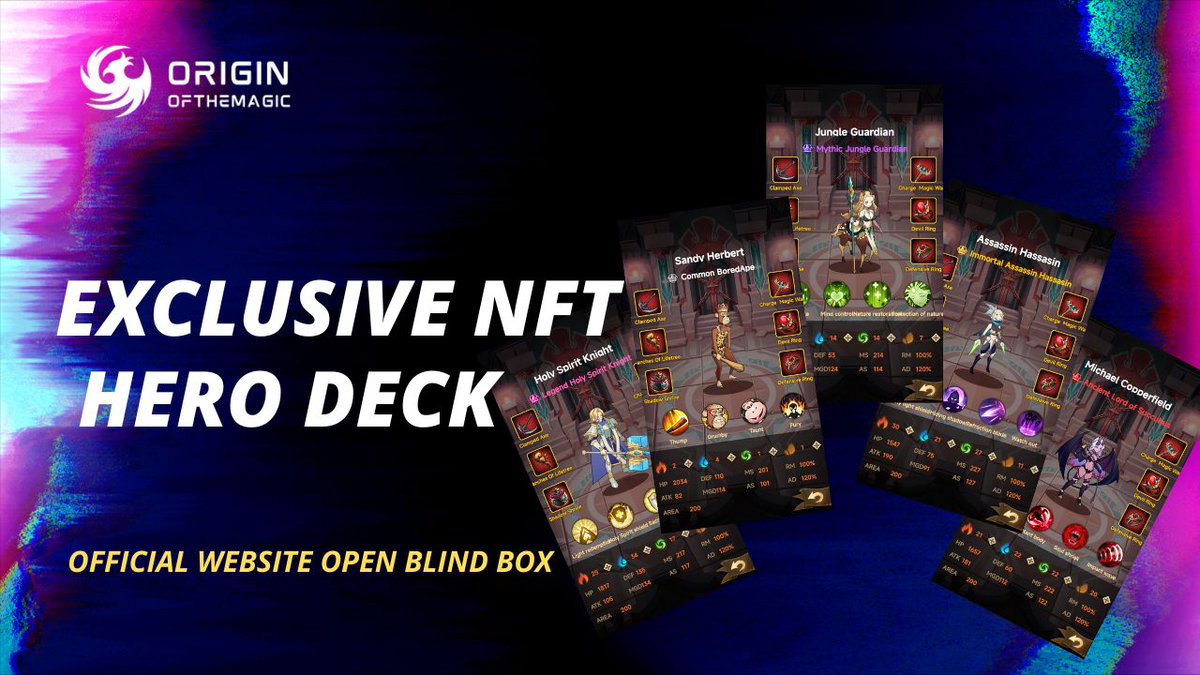 originofmagicGM's tweet photo. @originofmagicGM @opensea @TheBinanceNFT 

🎁Open your own #NFT blind box if you qualify
👊High quality mystery #NFT blind box
🎉Will create historically high value🎊

@BoredApeYC @AzukiOfficial https://t.co/E0dOkYk6ym