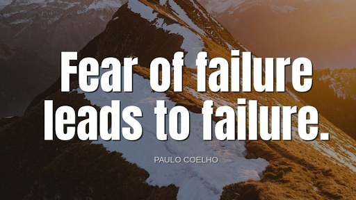 TheZigZiglar's tweet photo. "Fear of failure leads to failure."-Paulo Coelho https://t.co/x7qmNrXQO5