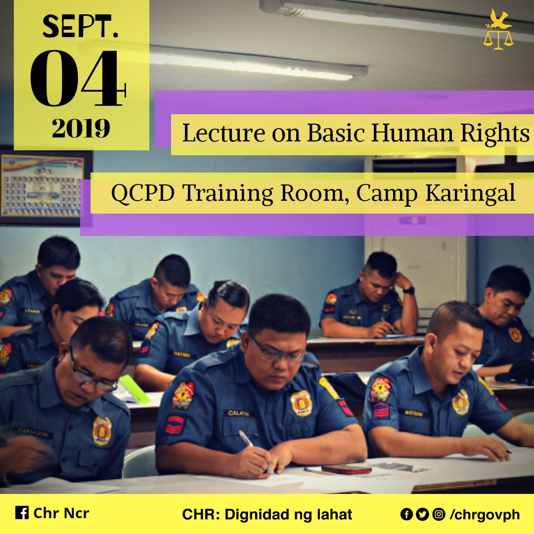 CHR Philippines on Twitter "FlashbackFriday In 04 September 2019, CHRNCR layers conducted